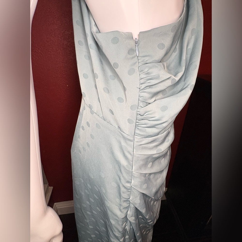 NWT Favorite Daughter The Singles Table One Shoulder Dress Slate Blue. Size 12 - Picture 6 of 11